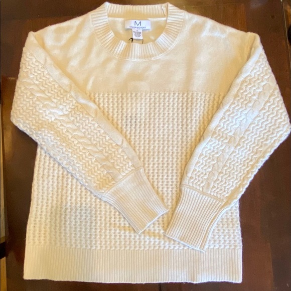 *NWT* Magaschoni 100% 2-PLY Cashmere, Cable Knit Sweater, Size Small - Picture 3 of 7